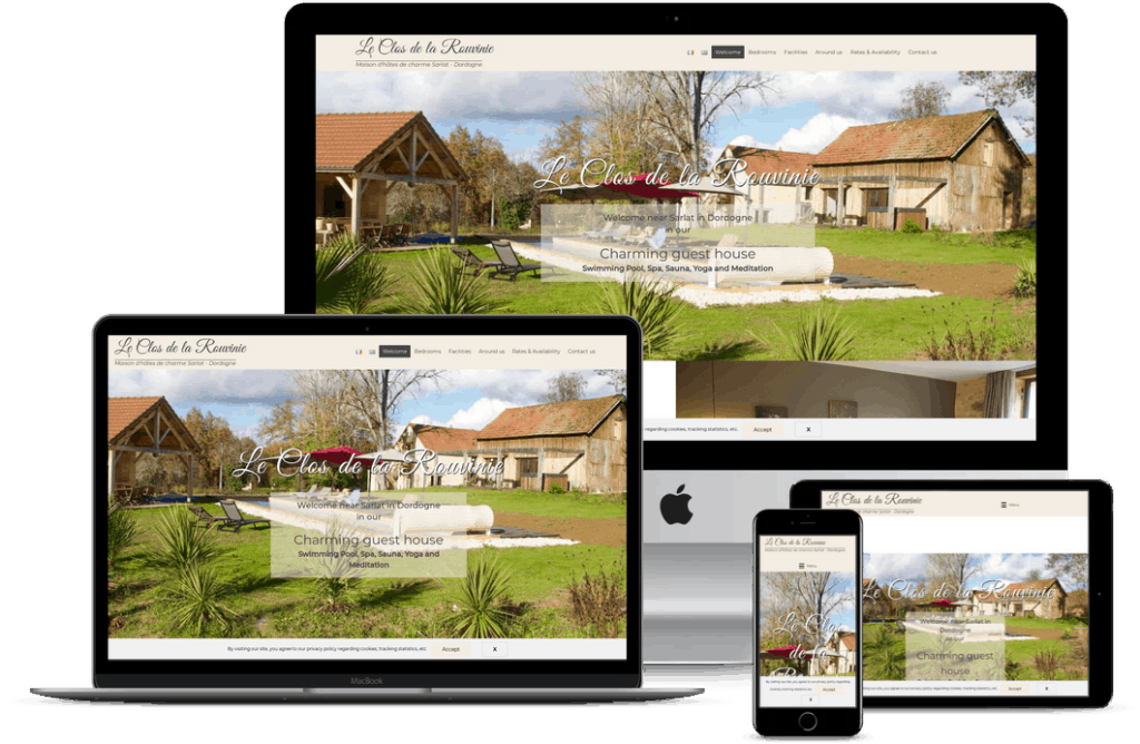 création site web de chambres d'hotes Sarlat en Dordogne